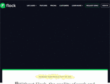 Tablet Screenshot of flock.com